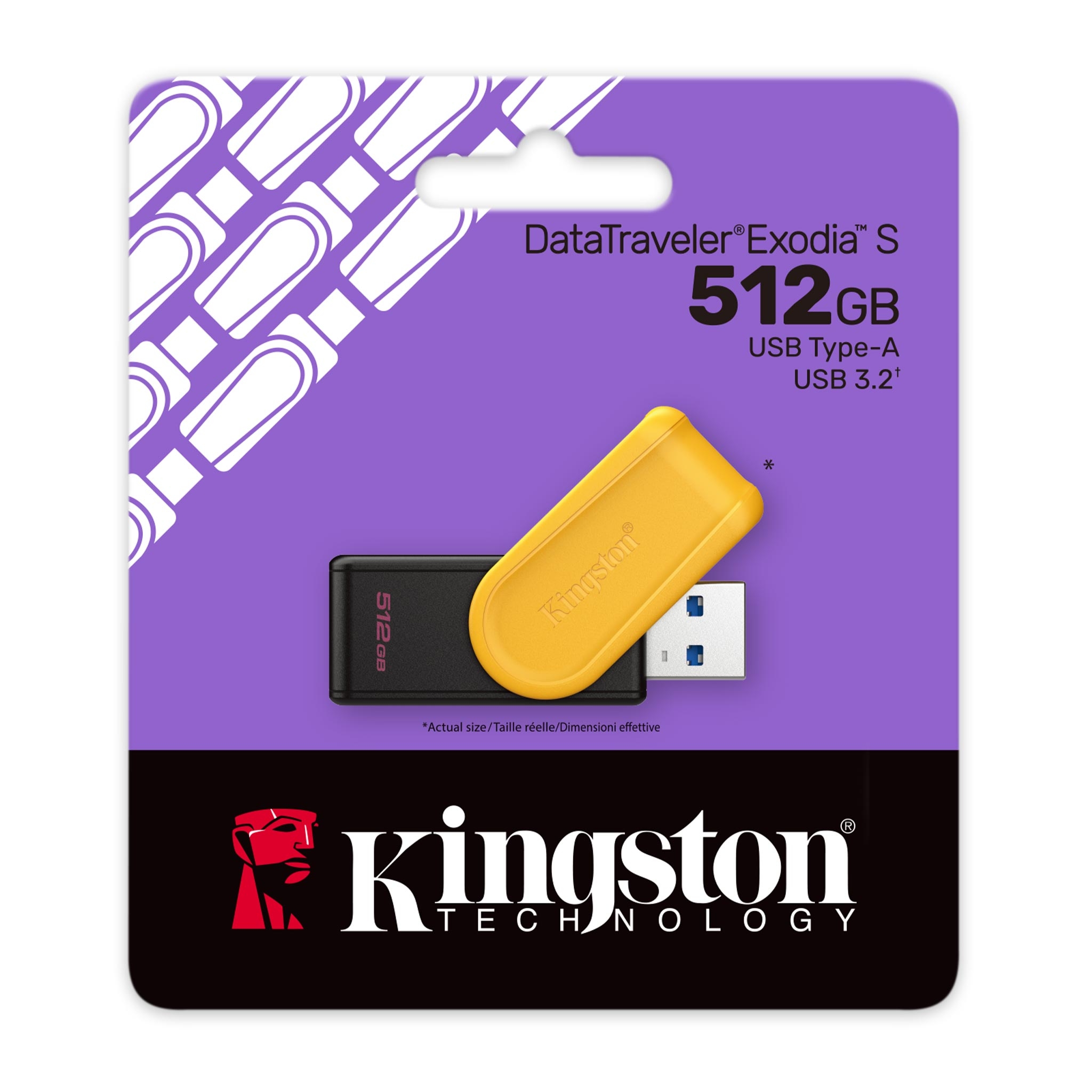 USB memorijski stik 512GB | USB 3.2 | Exodia S | Kingston 1 dtxs 512gb