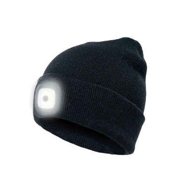 Zimska Kapa s Punjivom LED Lampom | Crna | REXER 4