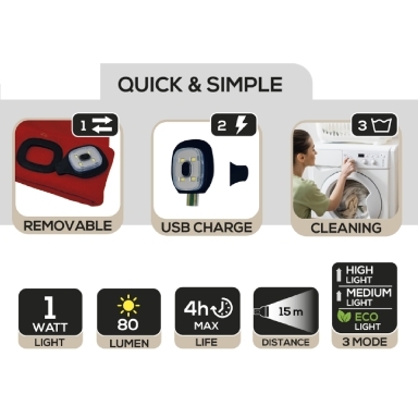 Zimska Kapa s Punjivom LED Lampom | Crna | REXER 5