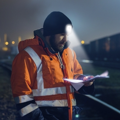 Zimska Kapa s Punjivom LED Lampom | Siva | REXER 2