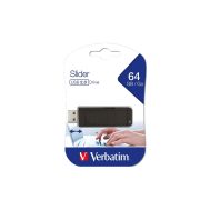 USB memorijski stik 2.0 Verbatim 64GB, crni, Store'n'Go, slider