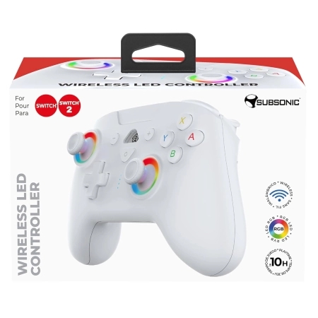 Subsonic Nintendo Switch / Switch 2 Superdrive Controller Wireless White 4 E 39859 3