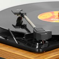 Gramofon | Ugrađeni Zvučnici | 33 RPM i 45 RPM | Svjetlo Drvo | LENCO 21 ls 10wd 9