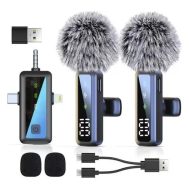 Bežični Lavalier Mikrofon - Set 2 kom | Adapter Type-C, Lightning i Aux | TORIMA
