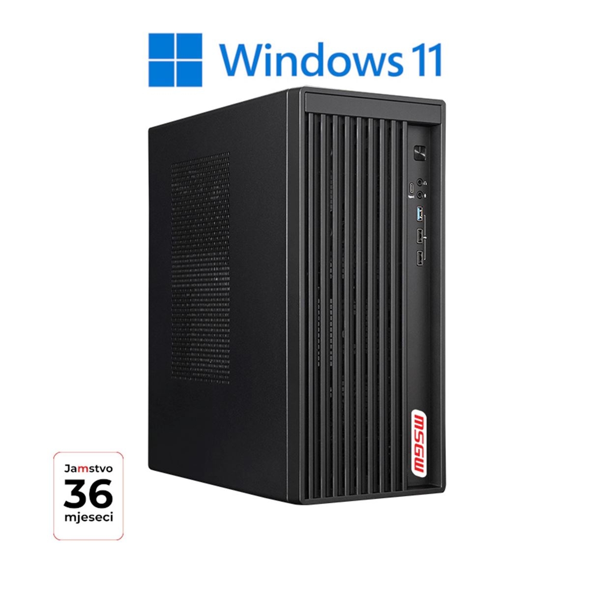 Office PC MSGW i207 | i5 12400 | 16GB | 1TB | Win 11 Pro 1 K 0001420286
