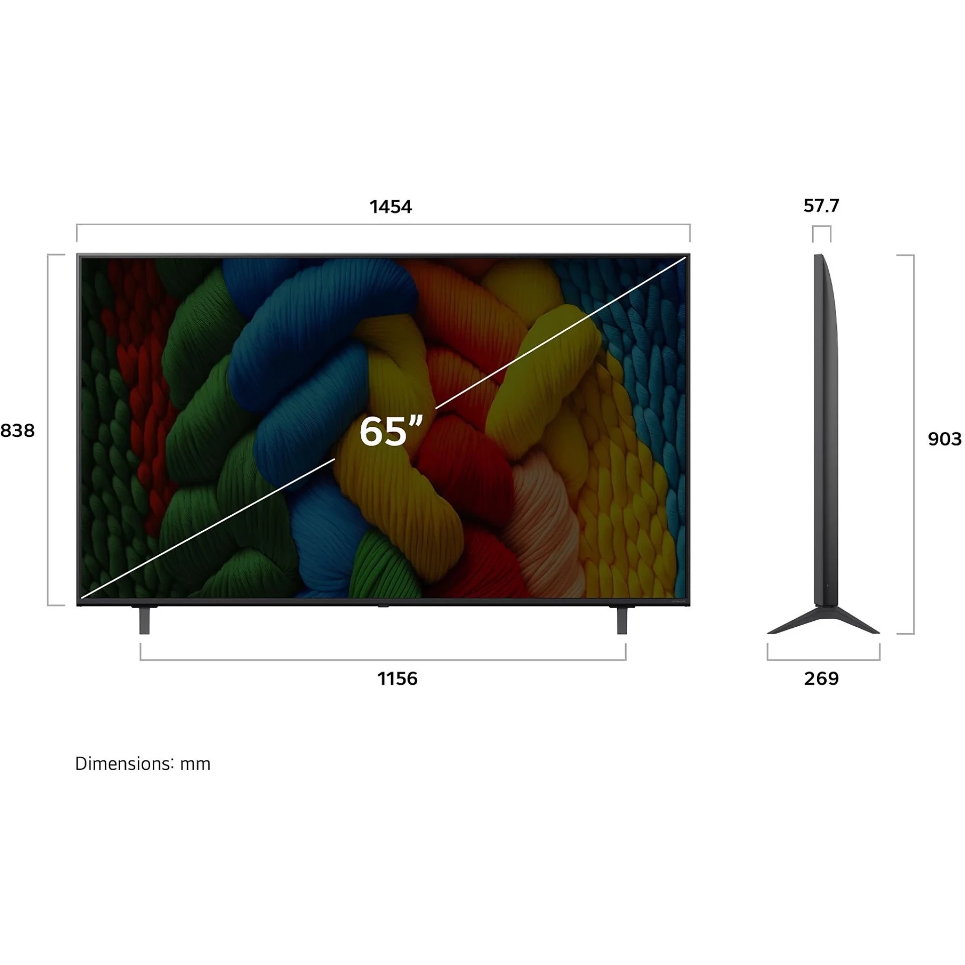 LG NanoCell TV | 65" | 4K | 65NANO80A3B 7 T1 N00035870 6