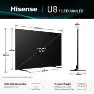 HISENSE MINI LED TV 100U8Q | 100" | 4K 6 T1 N00038684 1