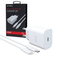 SYROX Zidni iPhone Punjač | 20W PD | Kabel Type-C na Lightning 1m