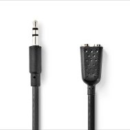 Audio Kabel | 3.5mm M - 2x 3.5mm Ž | 0.20 m | Box Pack | NEDIS