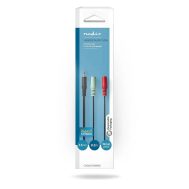 Audio Kabel | 3.5 mm M - 2x 3.5 mm Ž | 0.20 m | Box Pack | NEDIS 8 cagb22150bk02 3