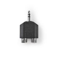 Audio Adapter | 3.5 mm M - 2x RCA Ž | Stereo | Box Pack | NEDIS