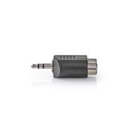 Audio Adapter | 3.5 mm M - 2x RCA Ž | Stereo | Box Pack | NEDIS 6 cagb22940bk 1