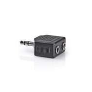 Audio Adapter | 3.5 mm M - 2x 3.5 mm Ž | Stereo | Box Pack | NEDIS