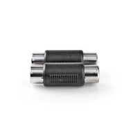 Audio Adapter | 2x RCA Ž - 2x RCA Ž | Stereo | Box Pack | NEDIS