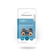 Audio Adapter | 2x RCA Ž - 2x RCA Ž | Stereo | Box Pack | NEDIS 8 cagb24952bk 3