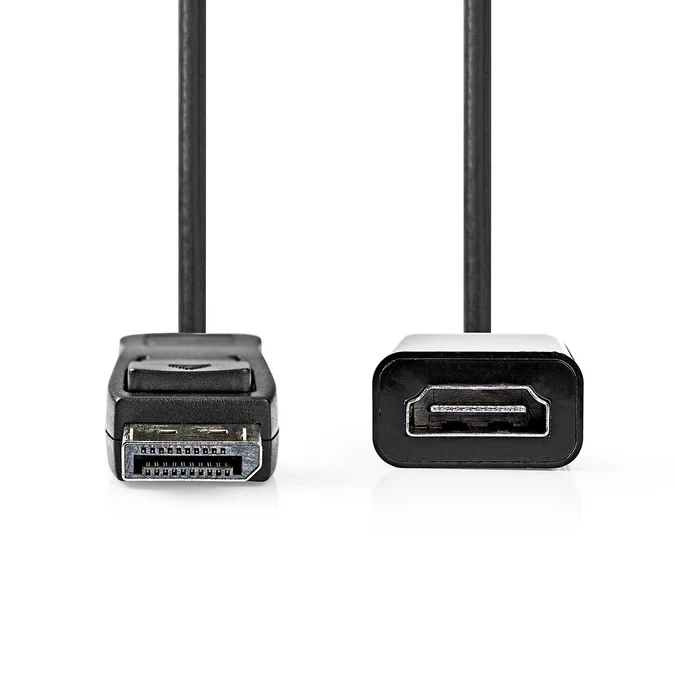 DisplayPort - HDMI Adapter | DP M - HDMI Ž | 4K@30hz | 0.20 m | Box Pack | NEDIS 2 ccgb37150bk02 1