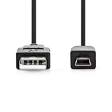 USB 2.0 Kabel | USB-A m - USB Mini M | 2 m | Box Pack | NEDIS 2 ccgb60300bk20 1