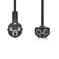 Kabel Za Napajanje | Schuko M - C5 | 2.0 m | Box Pack | NEDIS 5 cegb10100bk20 1