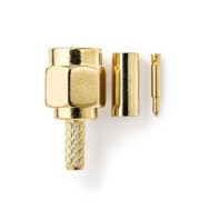 SMA Konektori | Muški | Crimp | 24K Pozlata | 2 kom | Box Pack | NEDIS 8 csgb02900gd 2