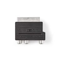 SCART Adapter | Scart M - 3x RCA + S-Video Ž | Box Pack | NEDIS