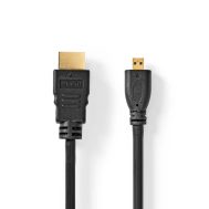 HDMI to HDMI Micro Kabel | 4K@30Hz | 2.0 m | Box Pack | NEDIS 5 cvgb34700bk20 1