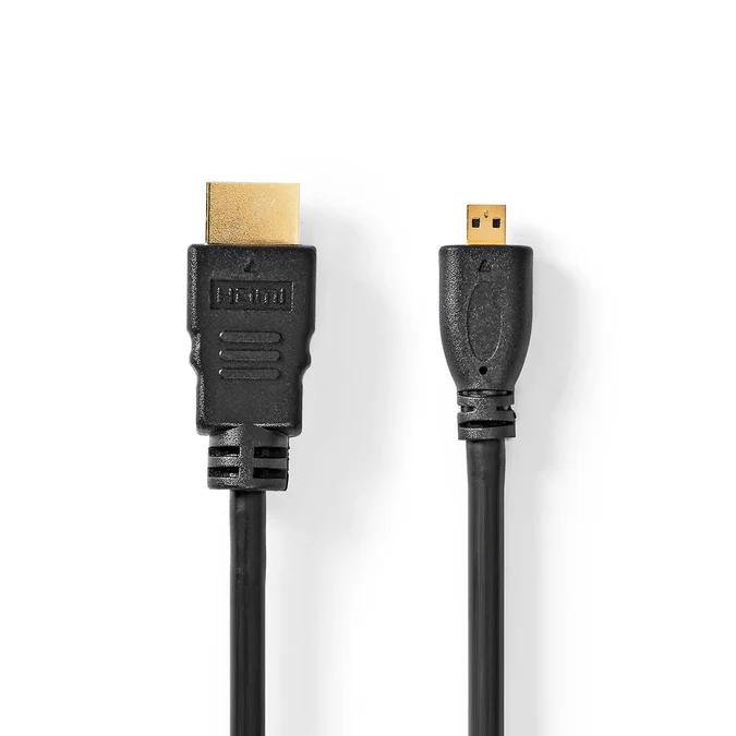 HDMI to HDMI Micro Kabel | 4K@30Hz | 2.0 m | Box Pack | NEDIS 2 cvgb34700bk20 1