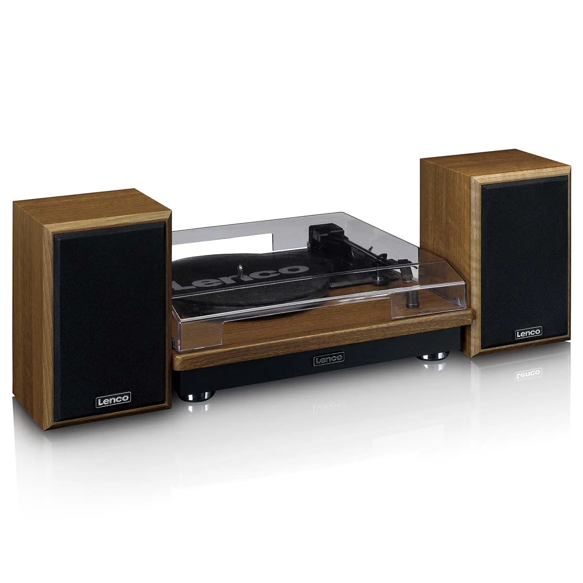 Gramofon | Bluetooth | Drveni Zvučnici | LENCO 4 ls 100wd 3