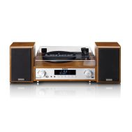 HiFi Stereo Sustav | Gramofon | DAB+ FM Radio | Bluetooth | Drveni | LENCO 9 mc 160wd 1 scaled
