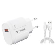 Brzi Zidni Punjač | 20W | Kabel USB-A na Lightning | 1.0 m | TORIMA