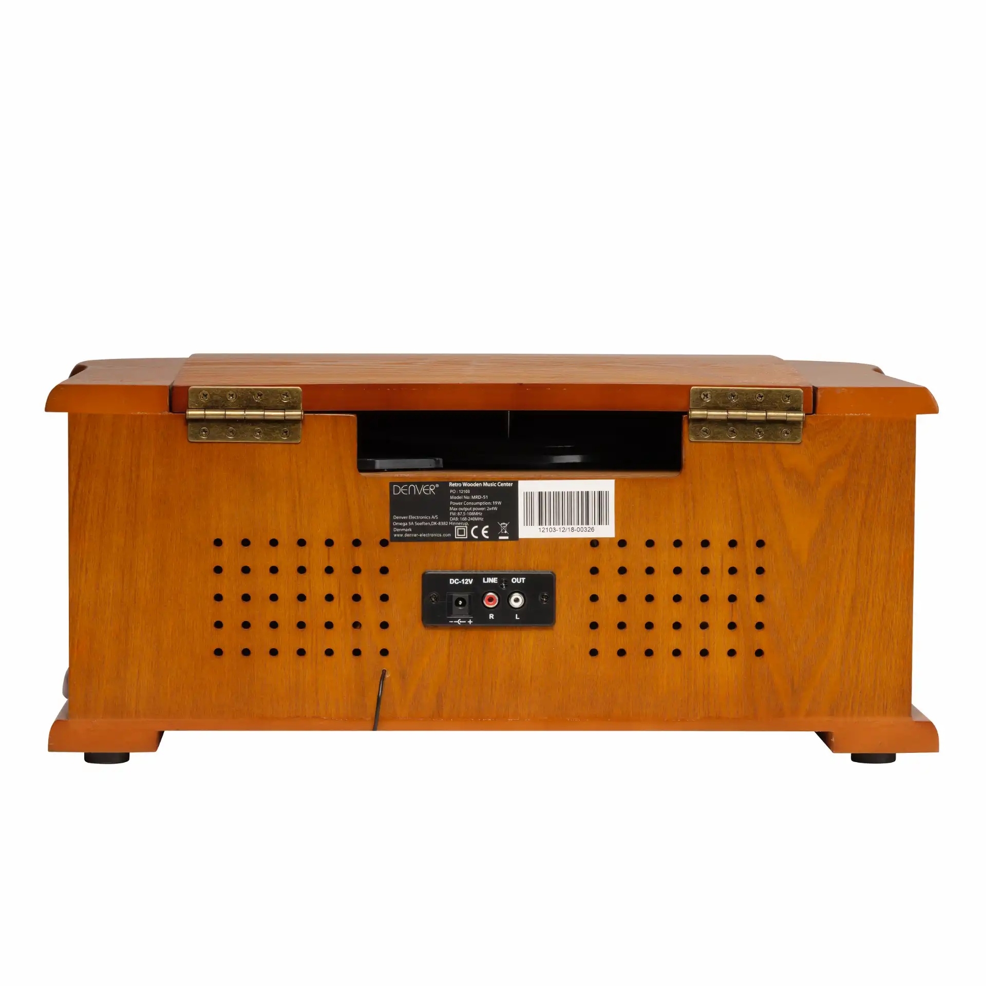 Gramofon | FM i DAB Radio | CD | USB | Kazetofon | DENVER 8 dv mrd 51 7