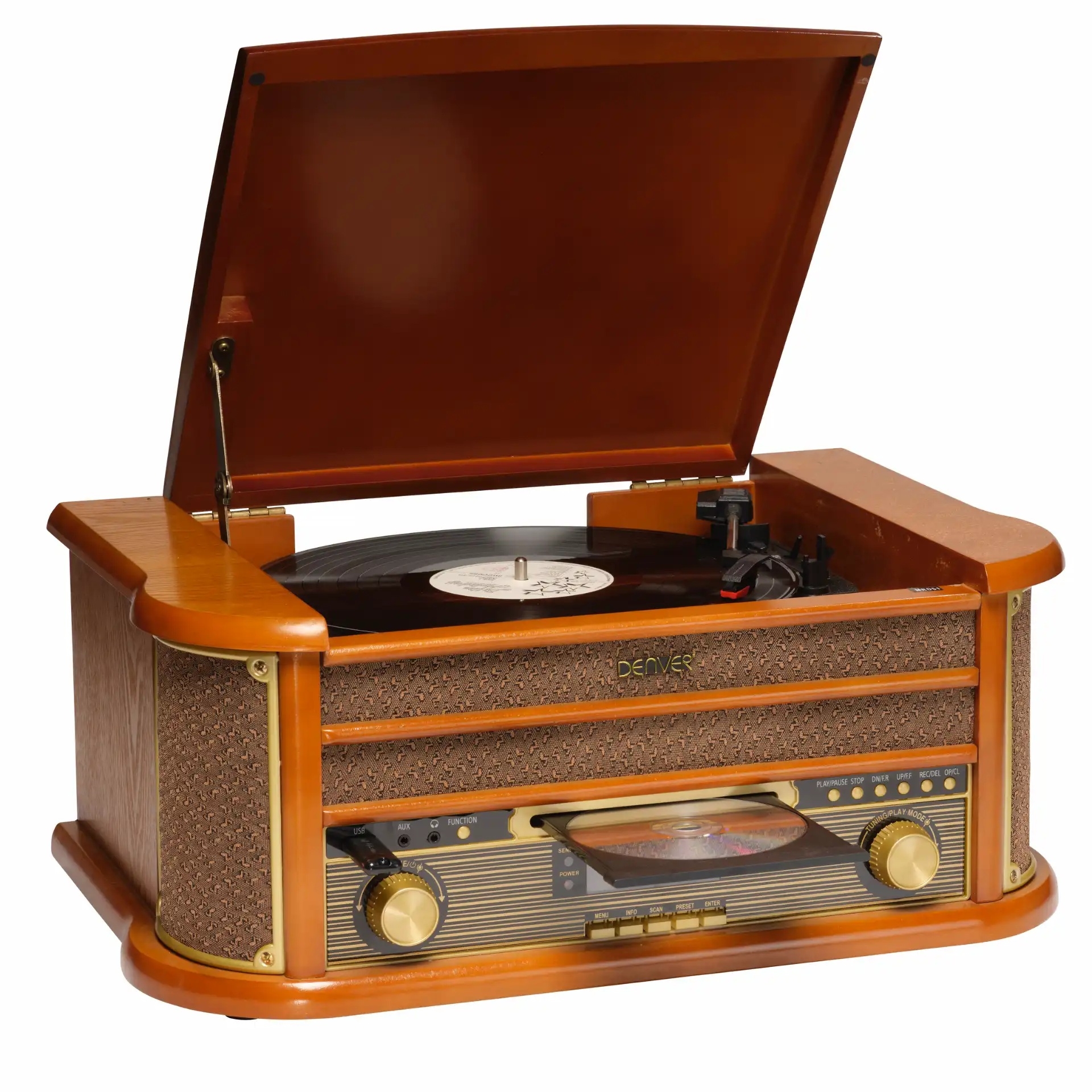 Gramofon | FM i DAB Radio | CD | USB | Kazetofon | DENVER 9 dv mrd 51 8