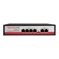 Switch PoE | 24V | 4 PoE Porta + 2 Uplink | Teknoline