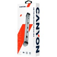 USB Type-C Hub 6-u-1 | 2x USB-A, 2x USB-C, HDMI, RJ45, AUX | Canyon 6 cns tds06dg 2