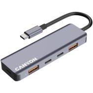 USB Type-C Hub 5-u-1 | 2x USB-A, 3x USB-C | Canyon 6 cns tds18 2