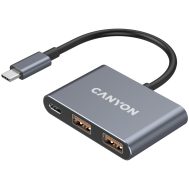 USB Type-C Hub 3-u-1 | 2x USB-A, 1x USB-C | Canyon 4 cns tds3 1