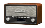 DAB+ FM Radio | DAB-18 | AUX | Sat i Alarm | Tamno Drvo | DENVER