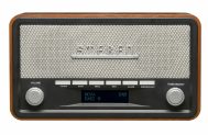 DAB+ FM Radio | DAB-18 | AUX | Sat i Alarm | Tamno Drvo | DENVER 8 dv dab 18 1