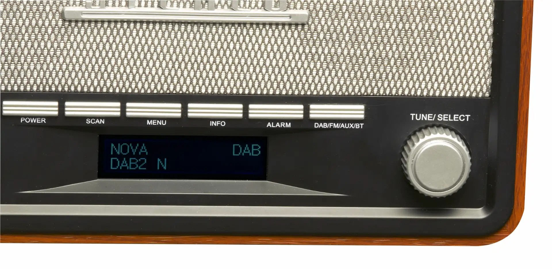 DAB+ FM Radio | DAB-18 | AUX | Sat i Alarm | Tamno Drvo | DENVER 3 dv dab 18 2
