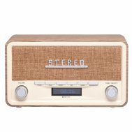 DAB+ FM Radio | DAB-18 | AUX | Sat i Alarm | Svijetlo Drvo | DENVER 7 dv dab 18lw 1
