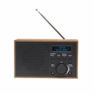 DAB FM Radio | DAB-46 | Sat | Tamno Siva + Drvo | DENVER