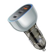 Brzi Auto Punjač | USB-A + 2x USB Type-C | PD 68W | TORIMA