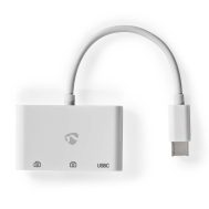 USB Hub | 1x USB-C | 1x USB-C + 2x USB-A ženski | NEDIS 7 ccgb64785wt01 1