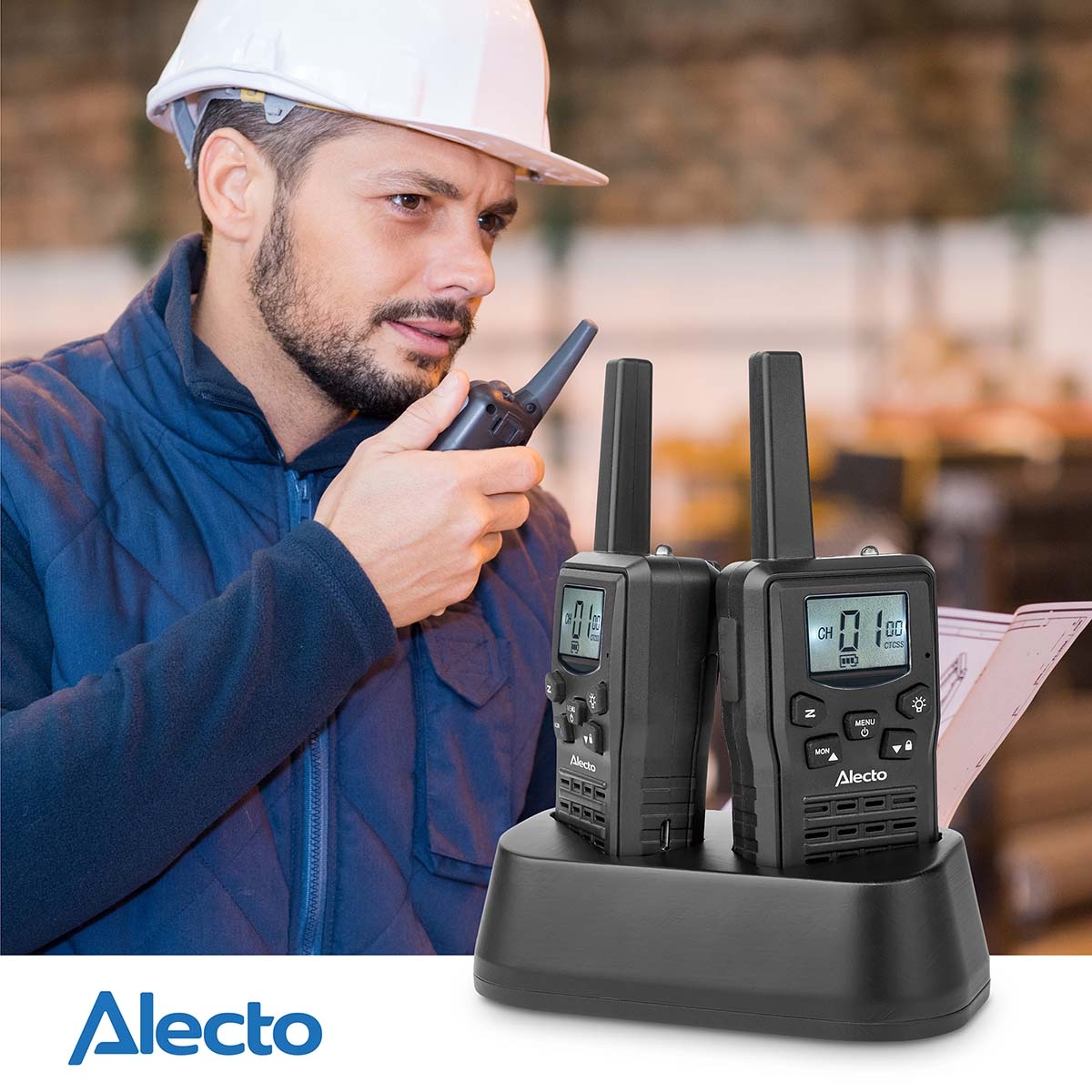 Walkie-Talkie | Domet 10 km | 8 Kanala | Punjač | ALECTO 5 fr200bk 4