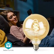 Smartlife WiFi LED Filament Žarulja | E27 | 4,90W | 1800 - 6500 K | G125 |NEDIS 7 wifilrt10g125 2