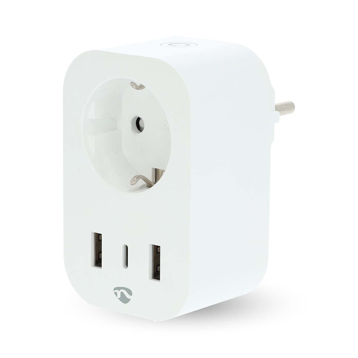 WiFi Utičnica s 3x USB Priključka | Mjerač snage | 3680 W | NEDIS SmartLife 2 wifip151fwt 1