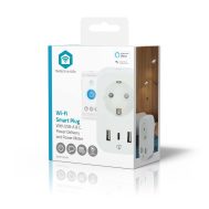 WiFi Utičnica s 3x USB Priključka | Mjerač snage | 3680 W | NEDIS SmartLife 8 wifip151fwt 3