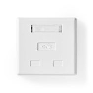 Mrežna Zidna Utičnica | CAT6 | Nadžbukna | 2 x RJ45 | NEDIS 8 ccgb89110wt 1