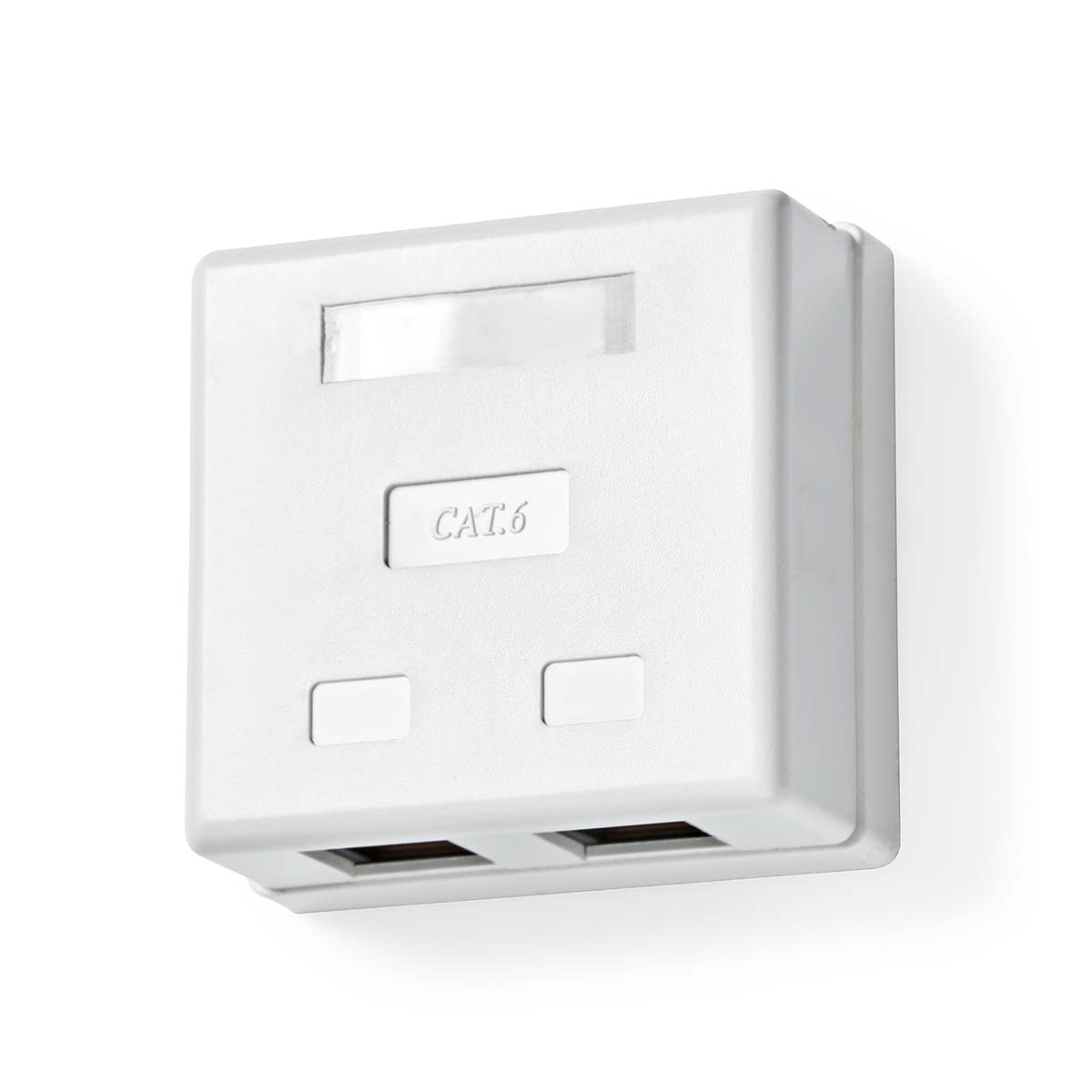 Mrežna Zidna Utičnica | CAT6 | Nadžbukna | 2 x RJ45 | NEDIS 5 ccgb89110wt 4