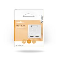 Mrežna Zidna Utičnica | CAT6 | Nadžbukna | 2 x RJ45 | NEDIS 12 ccgb89110wt 5