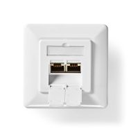 Mrežna Zidna Utičnica | CAT6 | Podžbukna | 2 x RJ45 | NEDIS